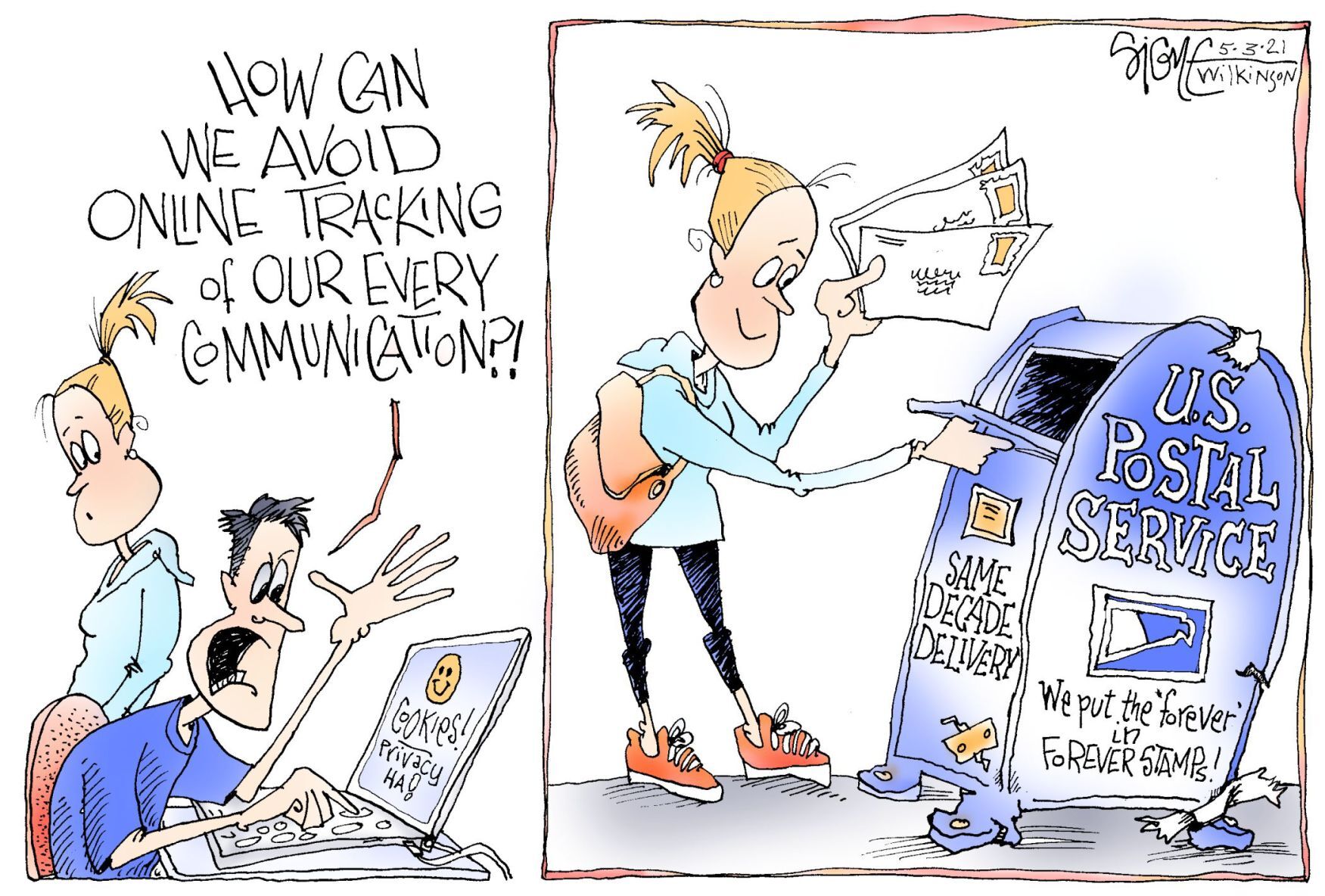Signe Wilkinson cartoon